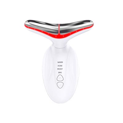 EMS bipolar LED beauty neck massager